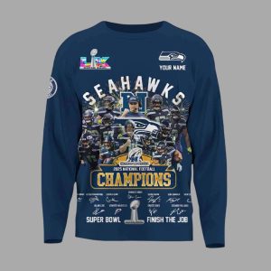 Seahawks 2025 NFC Champions SP Bowl Finish The Job Sweatshirt 1