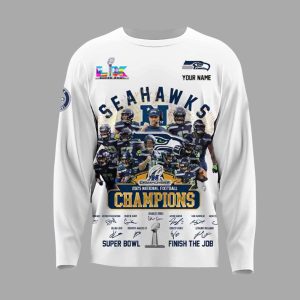 Seahawks 2025 NFC Champions SP Bowl Finish The Job Sweatshirt 2
