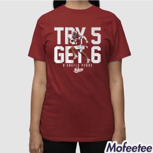Indiana Football D'Angelo Ponds Try 5 Get 6 Shirt 2 Indiana Football D'Angelo Ponds Try 5 Get 6 Shirt 3