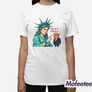 Statue Of Liberty Quiet Piggy Trump Shirt 3