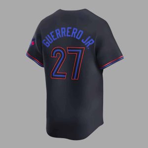Stranger Things Mike Wheeler Vladimir Guerrero Jr Jays City Connect Jersey 2 Stranger Things Mike Wheeler Vladimir Guerrero Jr Jays City Connect Jersey 3