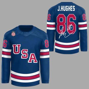 Jack Hughes USA Hockey Team 2026 Jersey 1