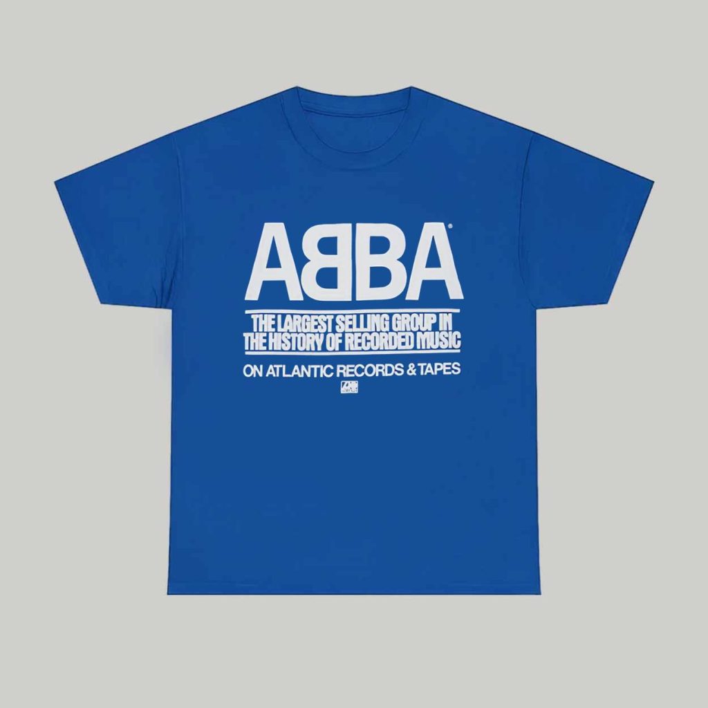 1979 Abba Atlantic Records Promo Shirt 1 1979 Abba Atlantic Records Promo Shirt 1