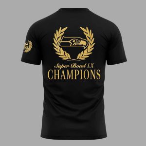 Seahawks Super Bowl LX Champions USA 250 Gold Standard Shirt 3