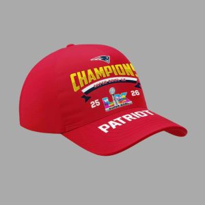 Patriots 2026 Champions SP Bowl LX Hat Cap 1
