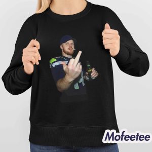 Seahawks Sam Darnold Middle Finger Shirt 4