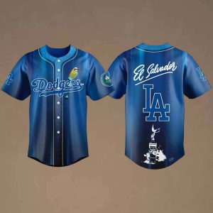 Dodgers Salvadoran Heritage Day 2026 Baseball Jersey 2