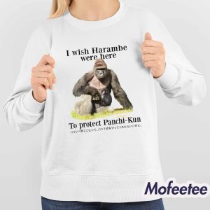 I Wish Harambe Were Here To Protect Panchi Kun Shirt 4