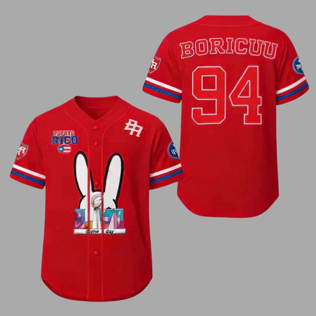 Bad Bunny Popular Latin Music Inspired Baseball Jersey 1