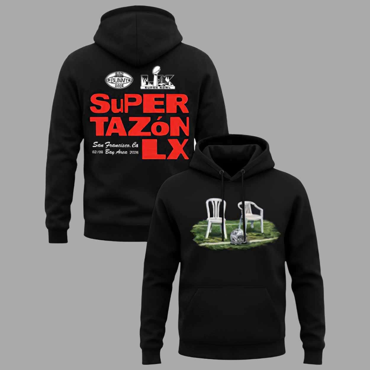 Bad Bunny x Super Tazon Chairs LX 2026 Shirt Bad Bunny x Super Tazon Chairs LX 2026 Shirt
