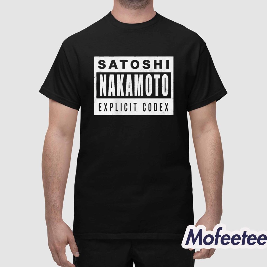Chad Johnson Satoshi Nakamoto Explicit Codex Shirt 1 Chad Johnson Satoshi Nakamoto Explicit Codex Shirt 1