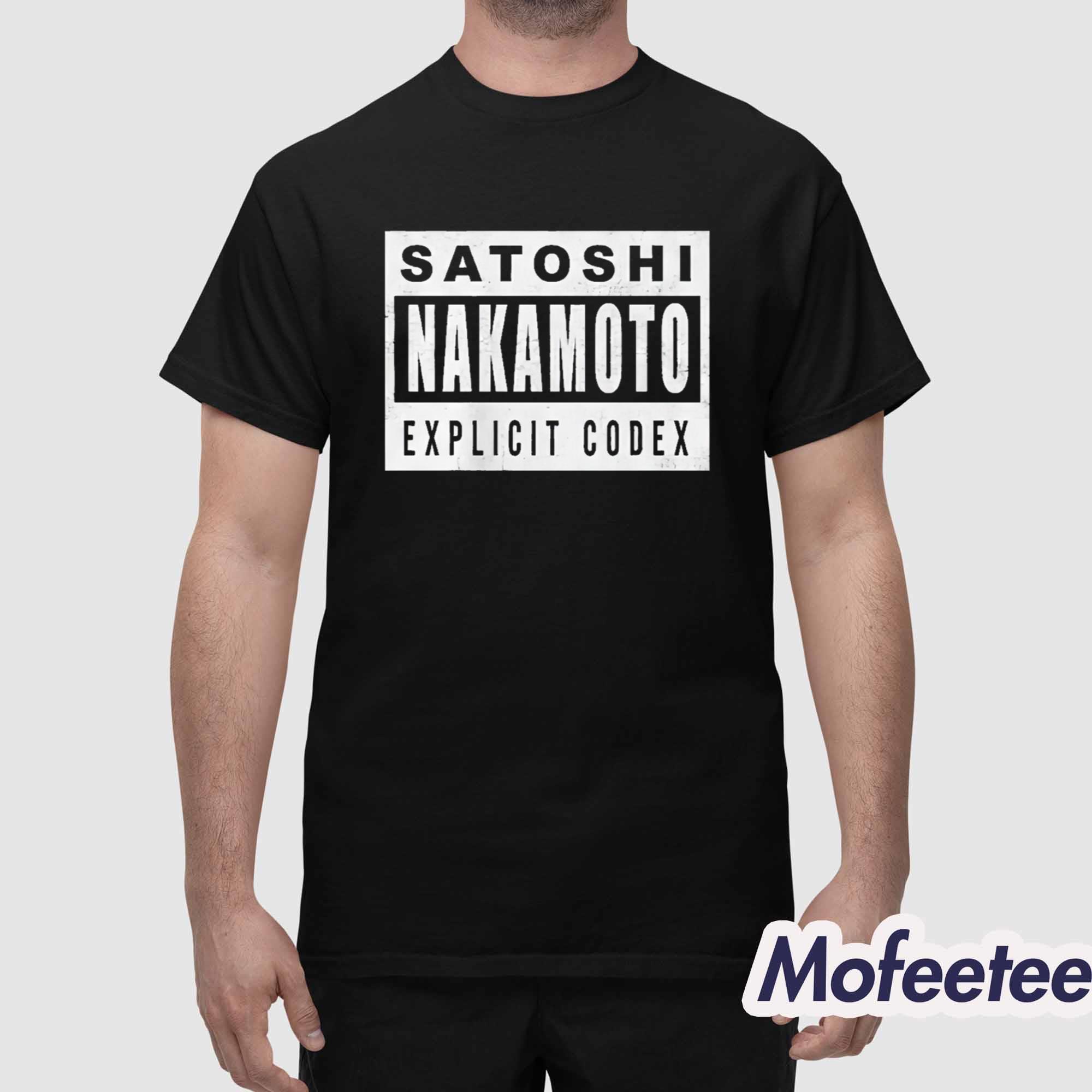 Chad Johnson Satoshi Nakamoto Explicit Codex Shirt Chad Johnson Satoshi Nakamoto Explicit Codex Shirt