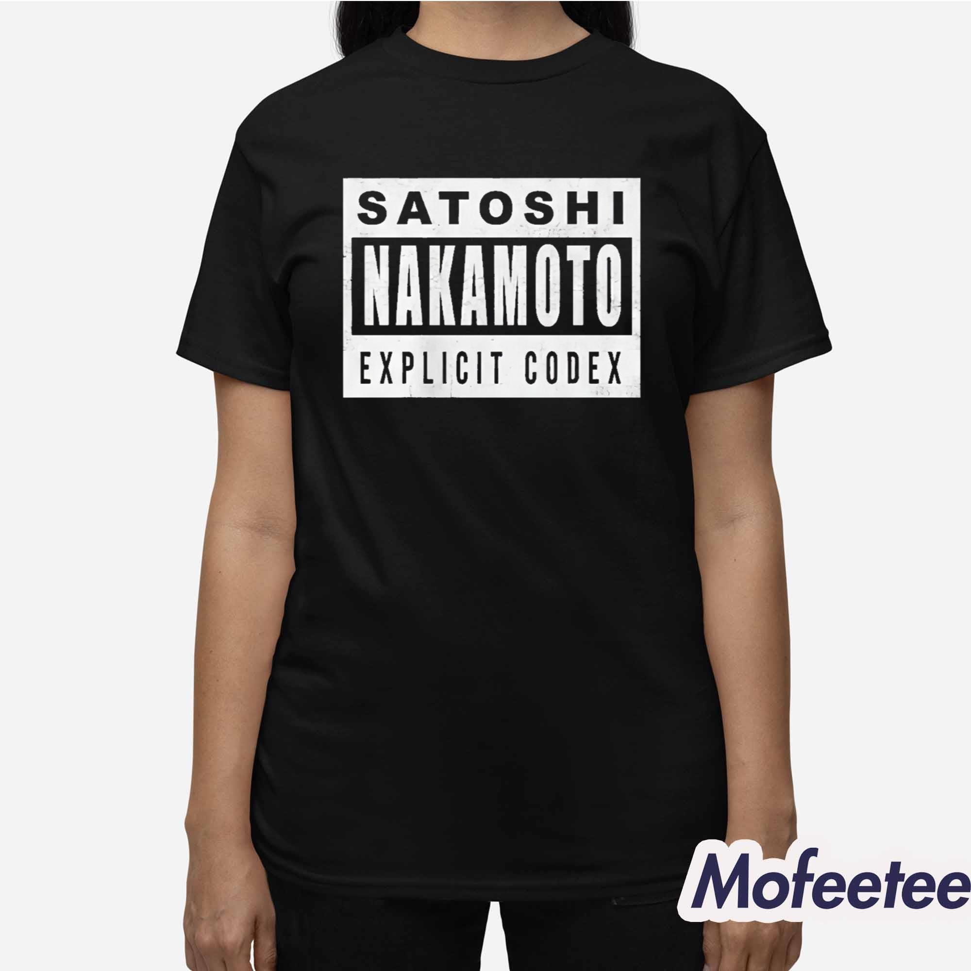 Chad Johnson Satoshi Nakamoto Explicit Codex Shirt Chad Johnson Satoshi Nakamoto Explicit Codex Shirt