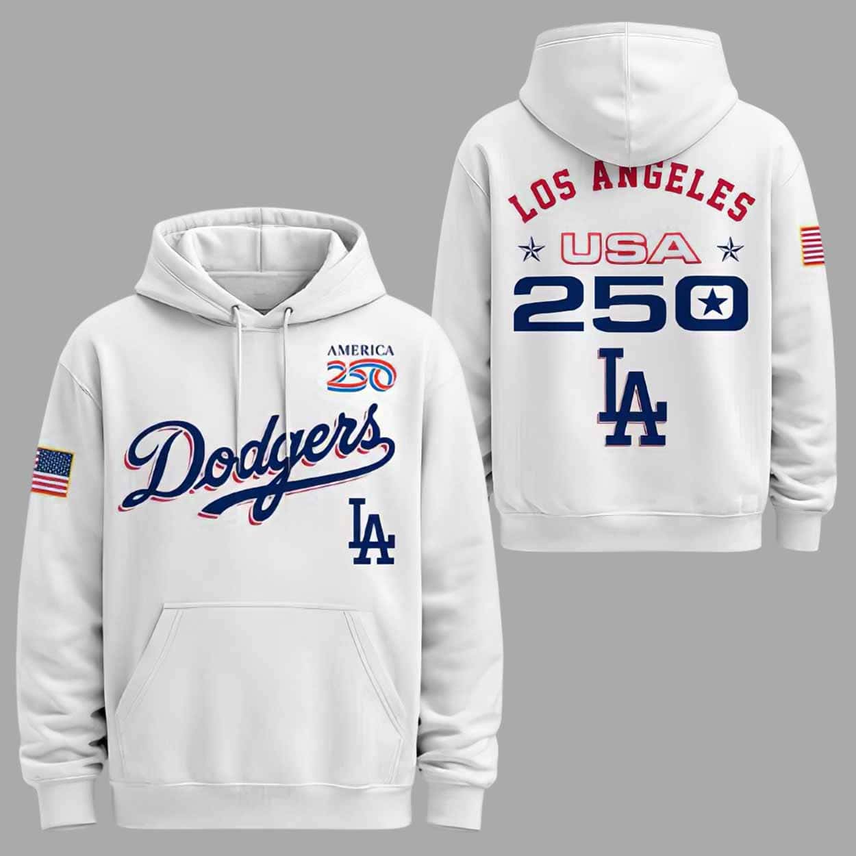 Dodgers 2026 America 250th Anniversary Hoodie Dodgers 2026 America 250th Anniversary Hoodie