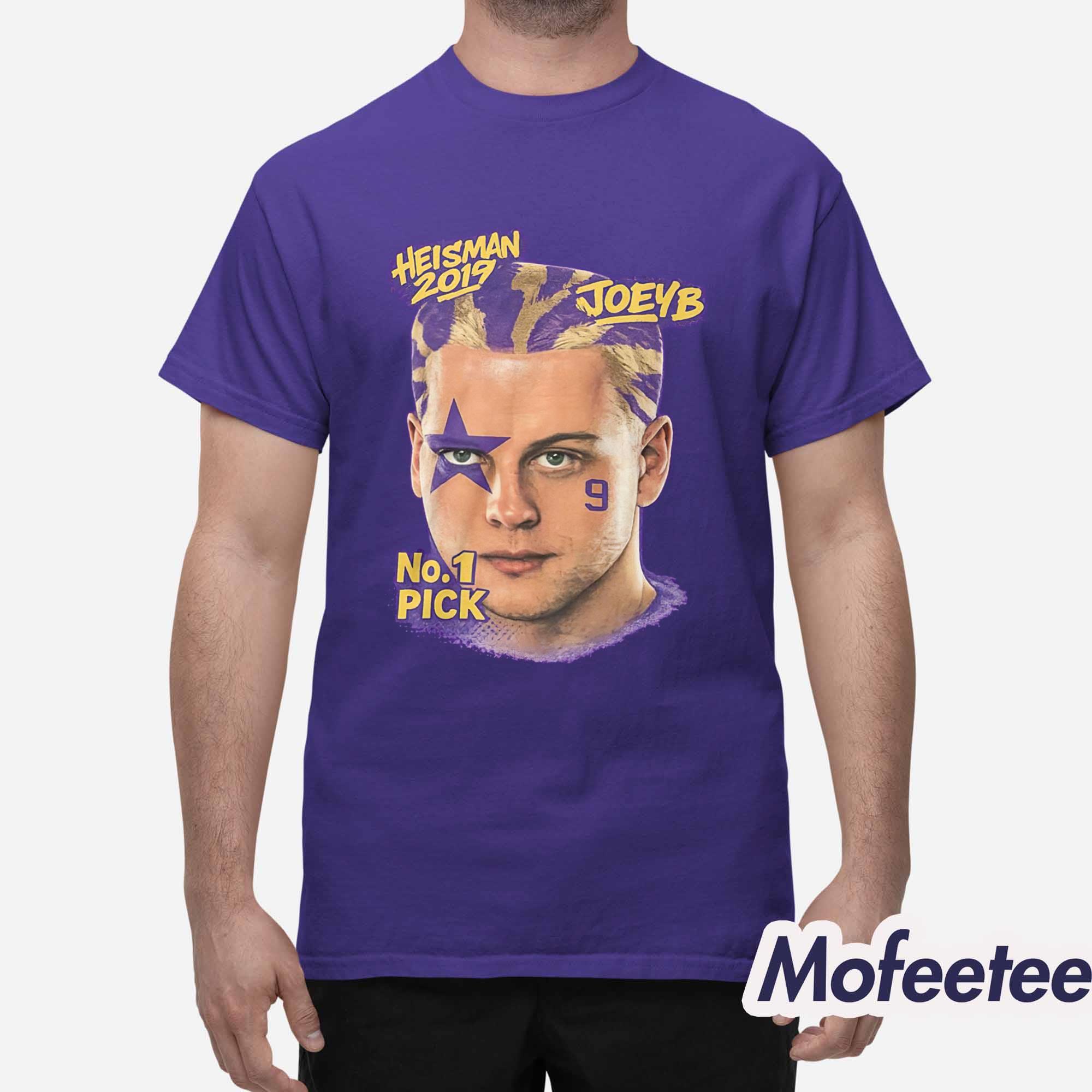 LSU Heisman 2019 Joe Burrow No 1 Pick Shirt LSU Heisman 2019 Joe Burrow No 1 Pick Shirt