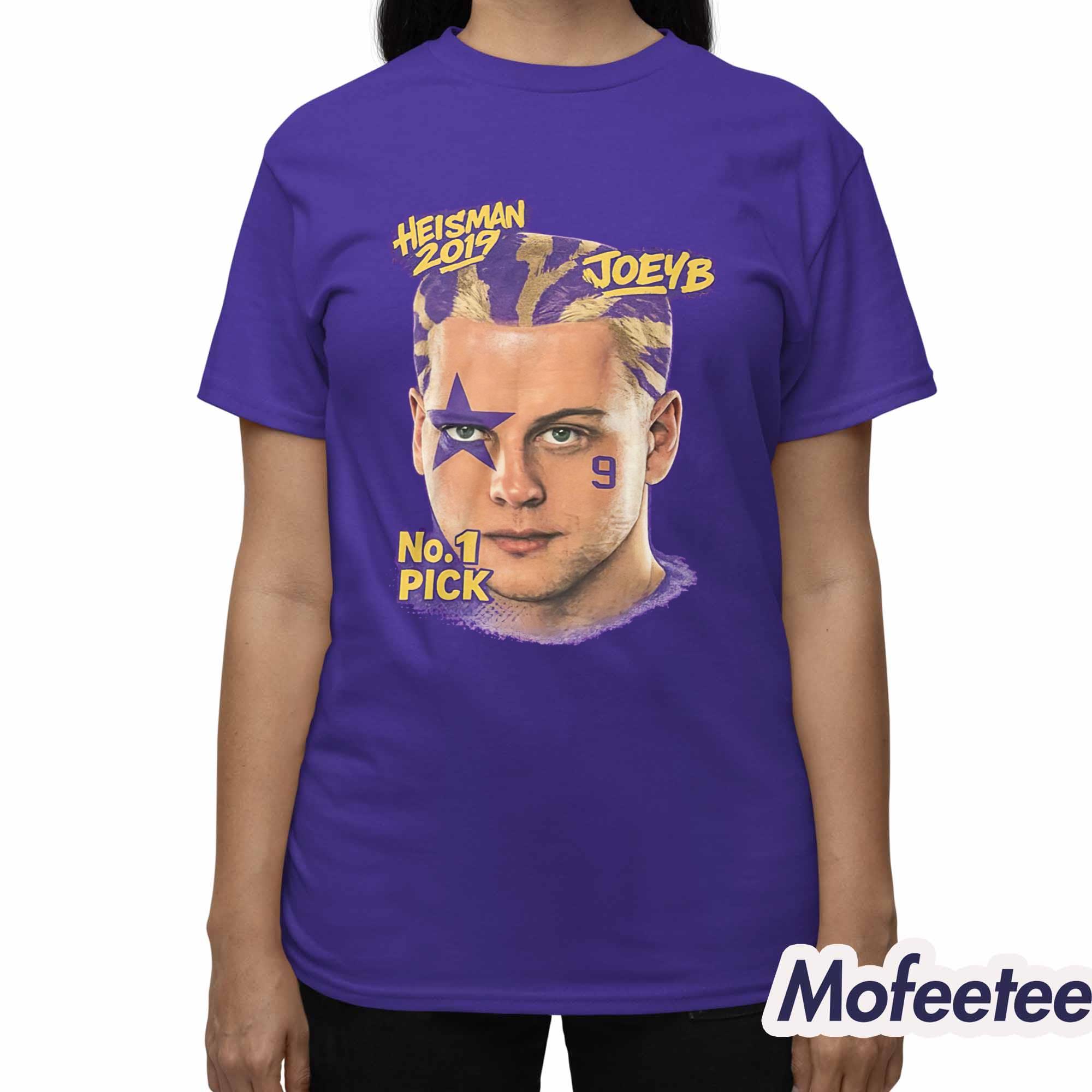 LSU Heisman 2019 Joe Burrow No 1 Pick Shirt LSU Heisman 2019 Joe Burrow No 1 Pick Shirt
