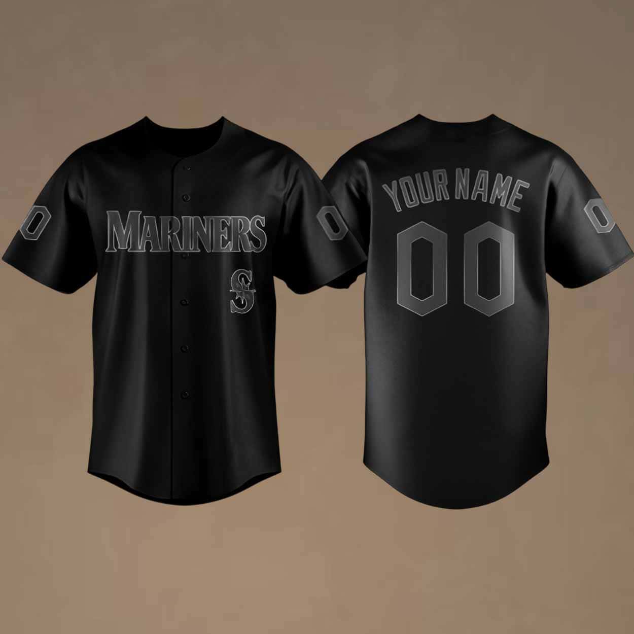 Mariners Blackout Night 2026 Personalized Baseball Jersey Mariners Blackout Night 2026 Personalized Baseball Jersey
