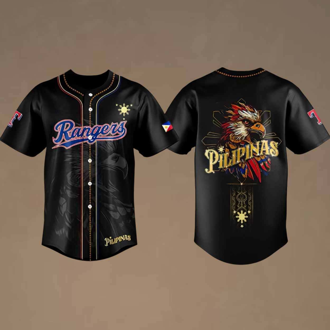 Rangers Filipino Heritage Night 2026 Baseball Jersey Rangers Filipino Heritage Night 2026 Baseball Jersey