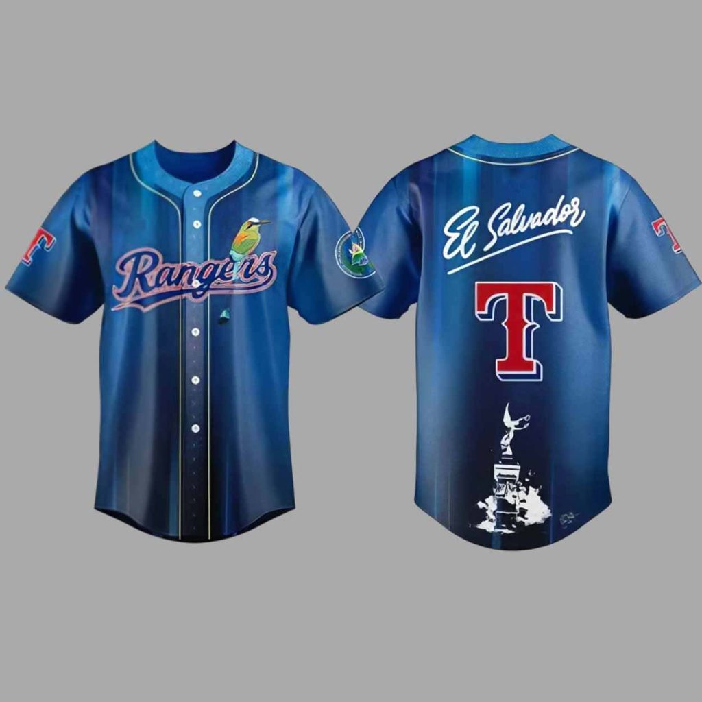Rangers Salvadoran Heritage Day 2026 Baseball Jersey 1