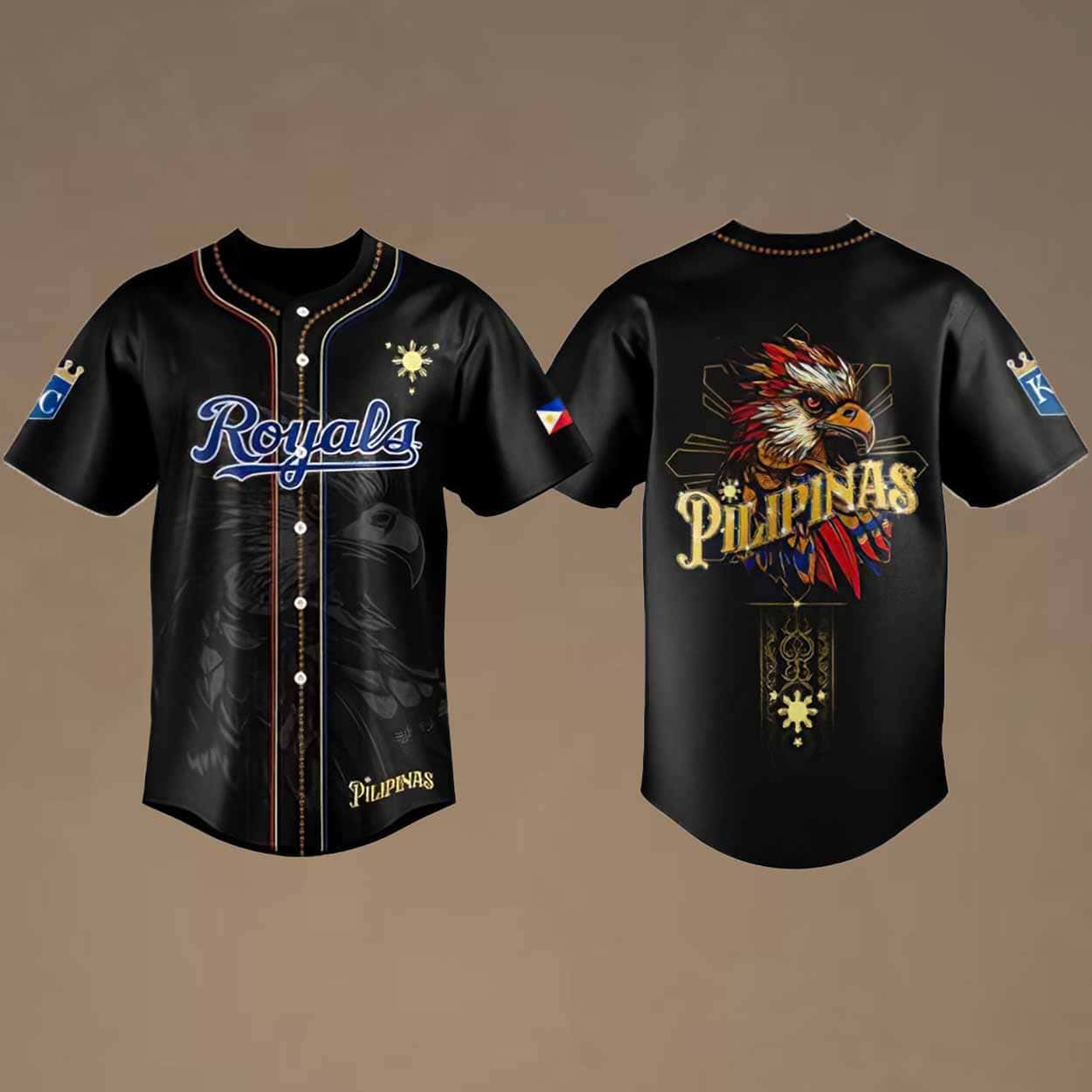 Royals Filipino Heritage Day 2026 Baseball Jersey Royals Filipino Heritage Day 2026 Baseball Jersey