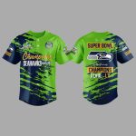 Seahawks Champions Two Time SP Bowl LX 2026 Jersey