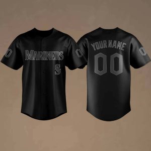 Mariners Blackout Night 2026 Personalized Baseball Jersey 1 Mariners Blackout Night 2026 Personalized Baseball Jersey 2