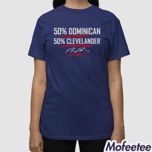 Jose Ramirez 50 Dominican 50 Clevelander Shirt 3