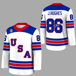 Jack Hughes 2026 Golden Goal 86 Signature Hockey Jersey 1