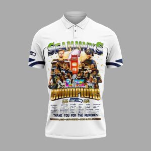 Seahawks SP Bowl LX Champions 2026 Polo Shirt 2
