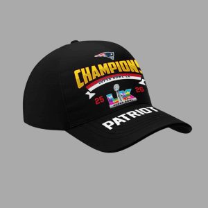 Patriots 2026 Champions SP Bowl LX Hat Cap 4