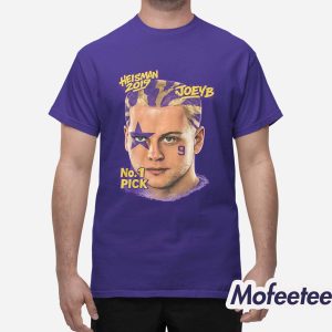 LSU Heisman 2019 Joe Burrow No 1 Pick Shirt 1