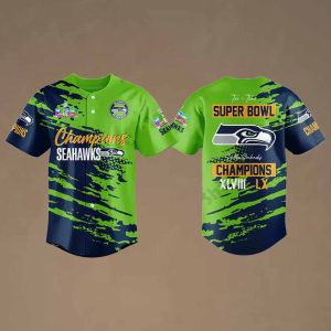Seahawks Champions Two Time SP Bowl LX 2026 Jersey 2