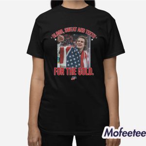 Jack Hughes Blood Sweat And Teeth For The Gold Shirt 3