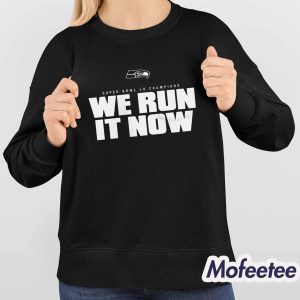 Seahawks Super Bowl LX Champions We Run It Now Shirt 4