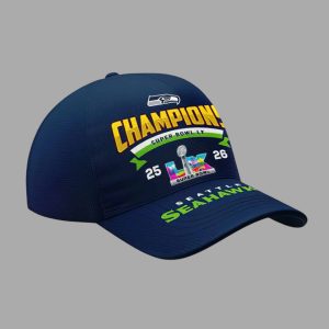 Seahawks 2026 Champions Super Bowl LX Hat 1