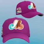 Montreal Expos Olympic Stadium Metallic Purple 2026 Hat 