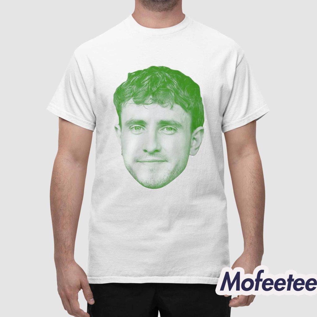 Paul Mescal Irish Baby Tee St Patrick's Day Lucky 4 Leaf Clover Shirt 1