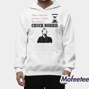 Time Waits For No Man Unless That Man Is Chuck Norris 2026 Shirt 2
