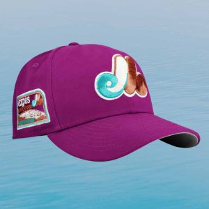 Montreal Expos Olympic Stadium Metallic Purple 2026 Hat 3