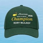 2026 Masters Golf Back To Back Champion Rory McIlroy Hat