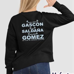 Karla Sofia Gascon Zoe Saldana and Selena Gomez Shirt 1 Karla Sofia Gascon Zoe Saldana and Selena Gomez Shirt 2