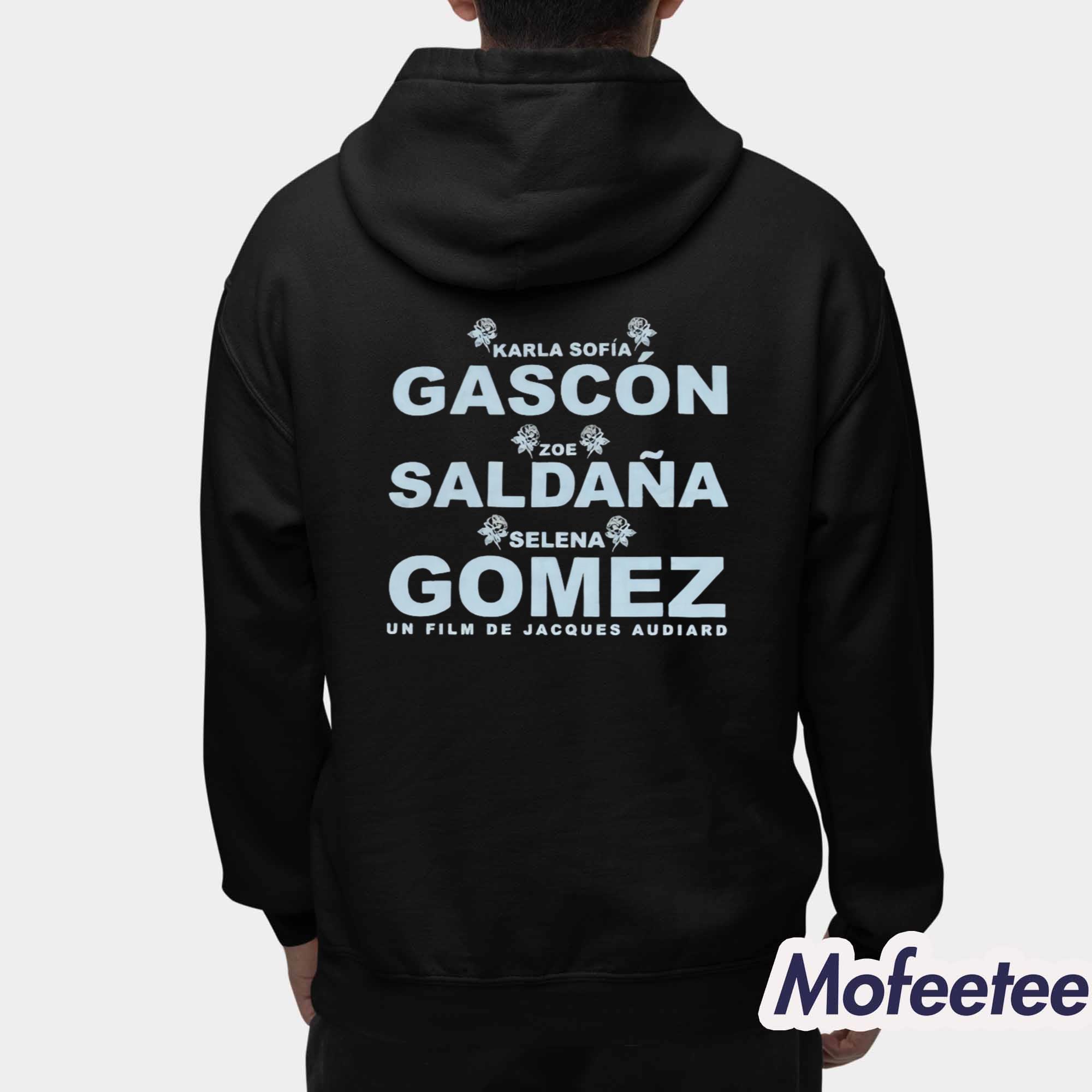 Karla Sofia Gascon Zoe Saldana and Selena Gomez Shirt Karla Sofia Gascon Zoe Saldana and Selena Gomez Shirt
