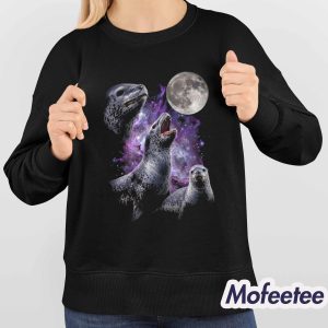 3 Seals Howling At The Moon Shirt 4