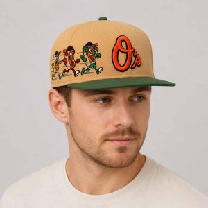 Orioles 2026 Running Hot Dog Snapback Hat 1