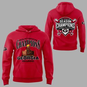 Bulldogs 2026 SEC Regular Season Champions Red Hoodie 1