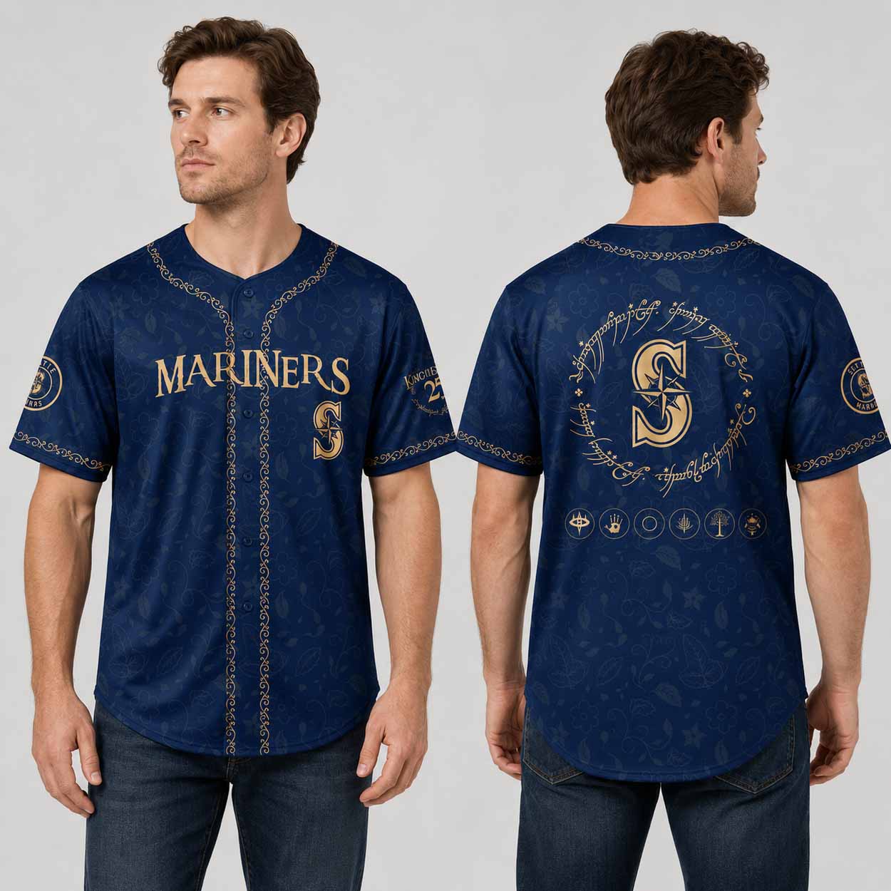 Mariners The Lord of The Rings Baseball Jersey Mariners The Lord of The Rings Baseball Jersey