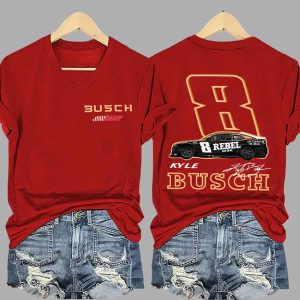 Busch RCR Kyle Busch 8 Rebel Shirt 1 Busch RCR Kyle Busch 8 Rebel Shirt 2