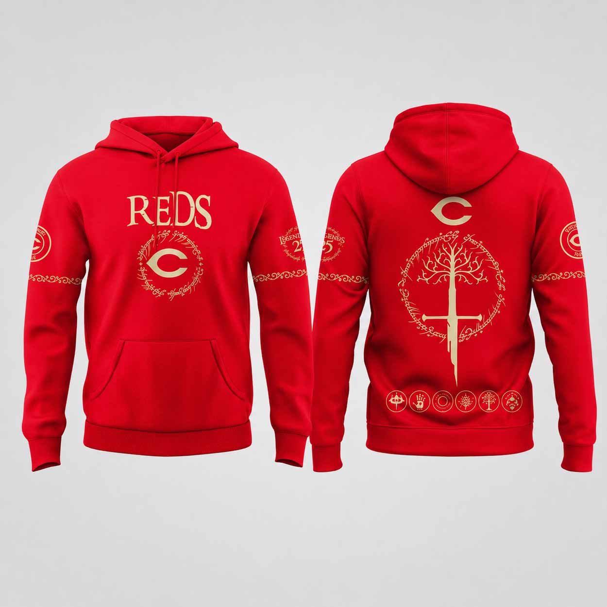 Reds The Lord of The Rings Hoodie Reds The Lord of The Rings Hoodie