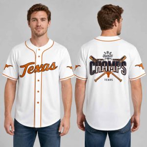 Longhorns 2026 SEC Softball Tournament Champions Baseball Jersey 2