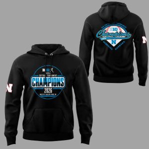 Cornhuskers Softball 2026 Big Ten Tournament Champions Hoodie 2